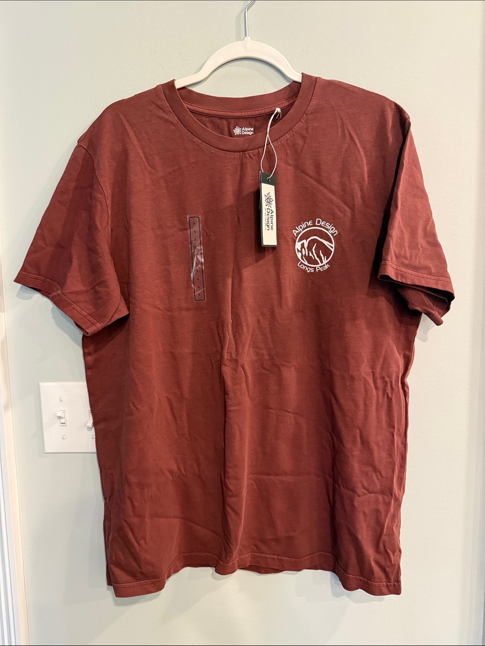 Alpine Design Men's Short Sleeve Tee in Dark Auburn